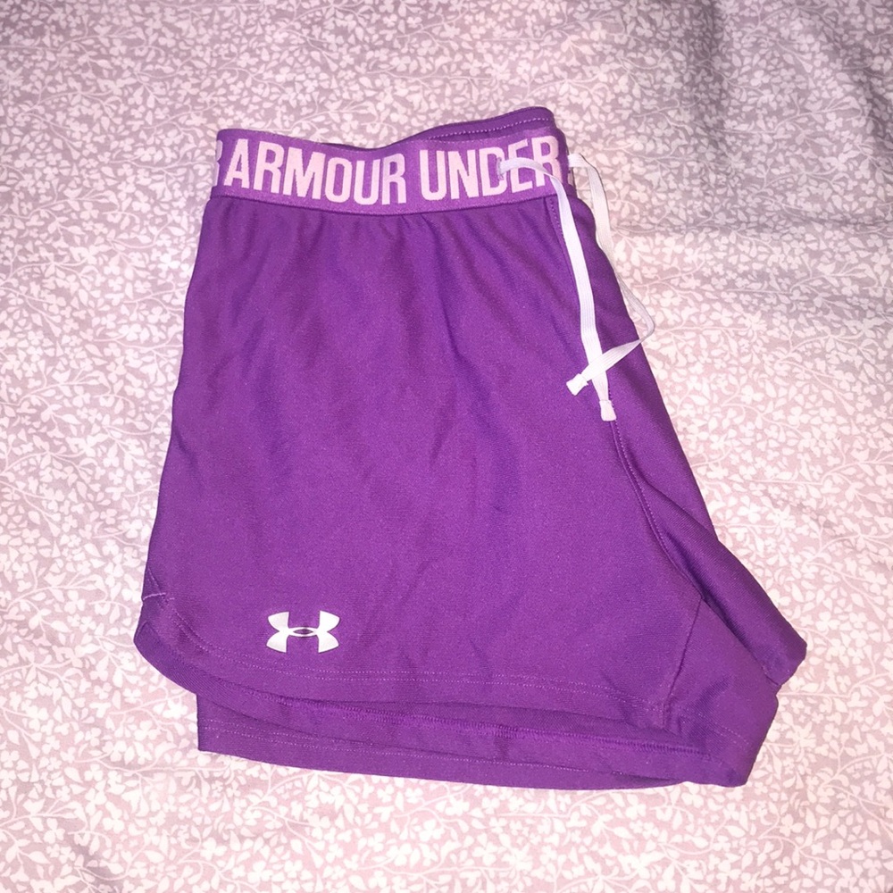 Purple Underarmour Shorts